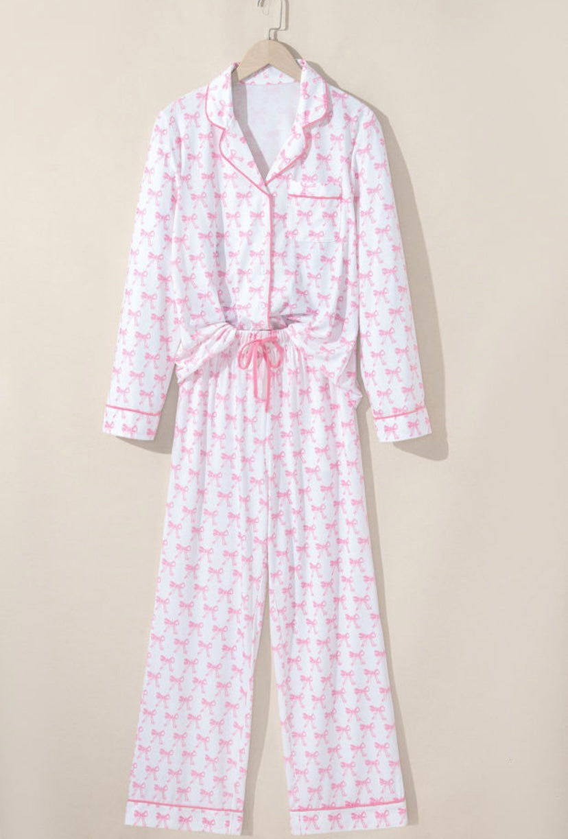 Pretty Pink Bow Sleepwear