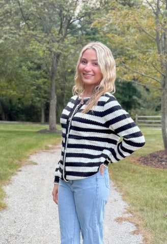 City Stripes Cardigan