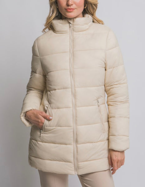 Vanilla Flurry Puffer Coat
