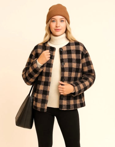 Cabin Check Sherpa Jacket