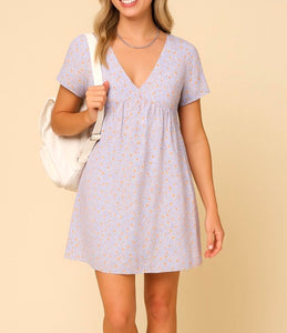 Meadow Muse Floral Sway Mini Dress