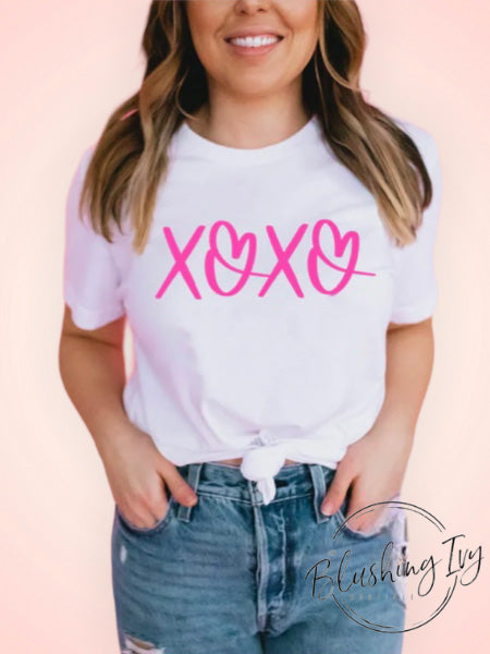 XoXo Valentines Pink Long Sleeve