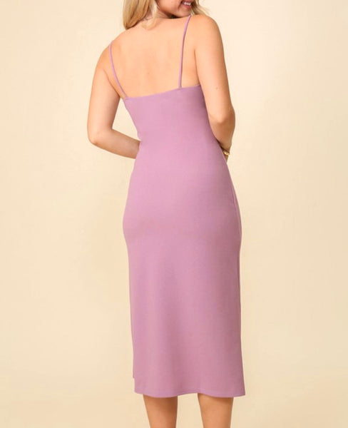 Luxe Slip Bodycon Midi Dress