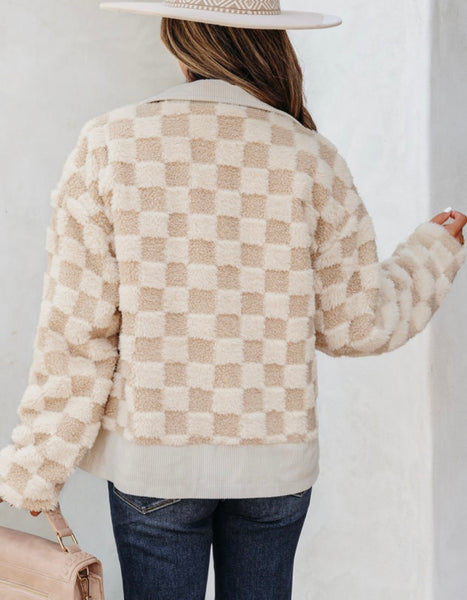 Cinnamon Latte Sherpa Jacket