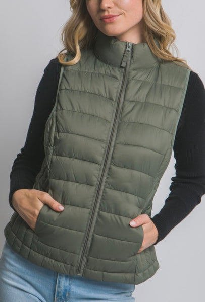 Ever Green Puffer Vest