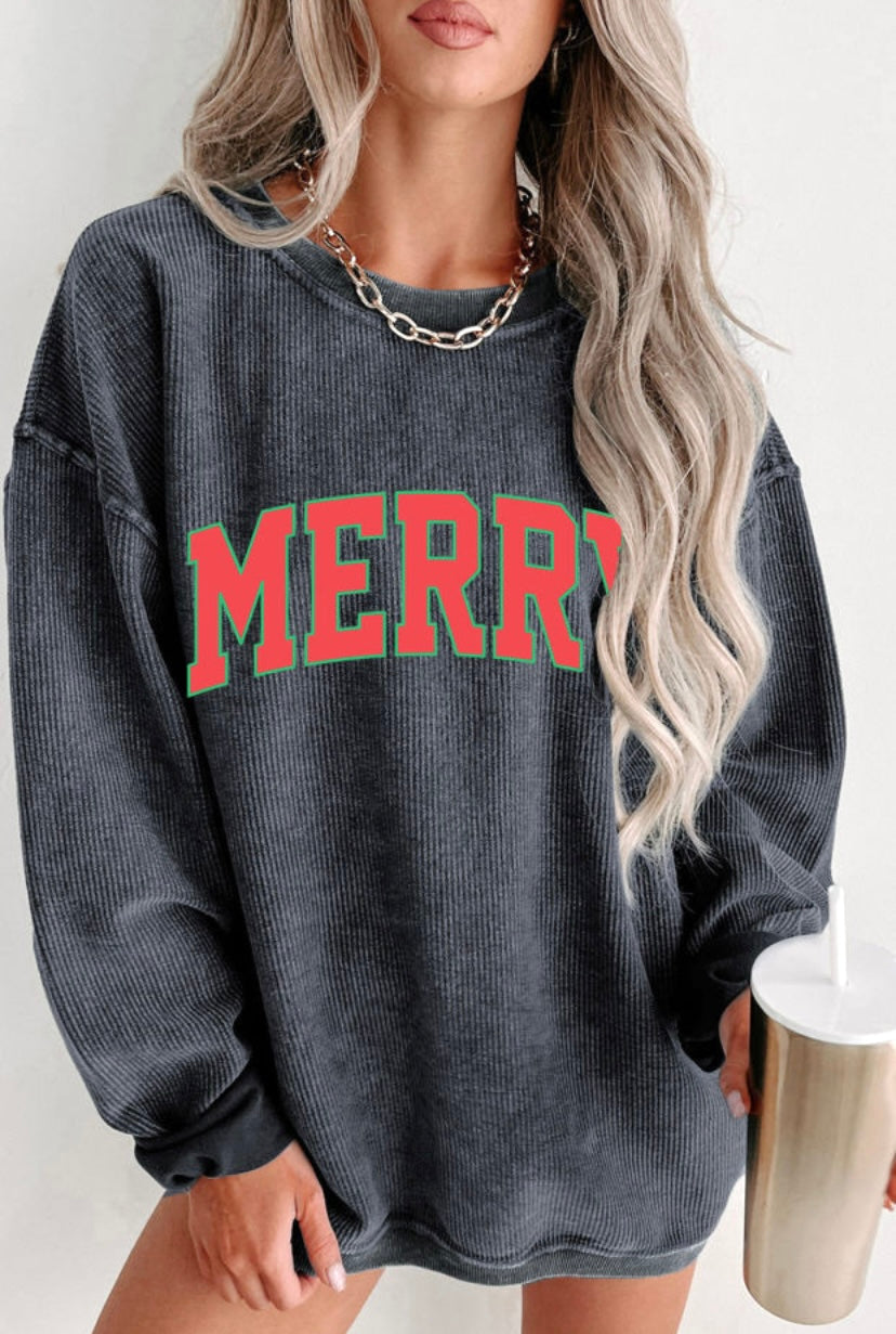 “Merry” Corded Sweater