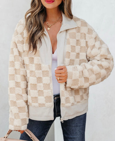 Cinnamon Latte Sherpa Jacket