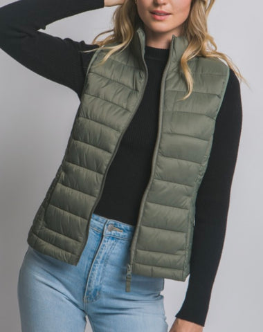 Ever Green Puffer Vest