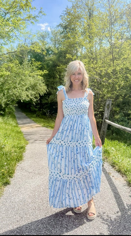 Southern Belle Smocked Maxi Dress