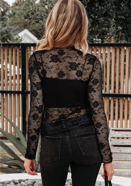 Naughty List Mesh Blouse