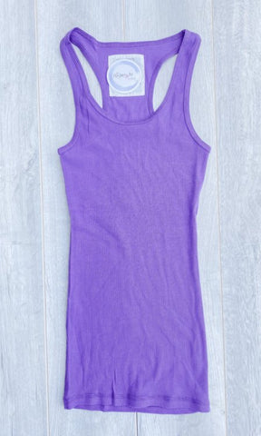 B2B Lavender Ribbed Tank Top - the Blushing Ivy Boutique LLC - Tops - 