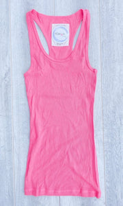 B2B Melon Ribbed Tank Top - the Blushing Ivy Boutique LLC - Tops - 