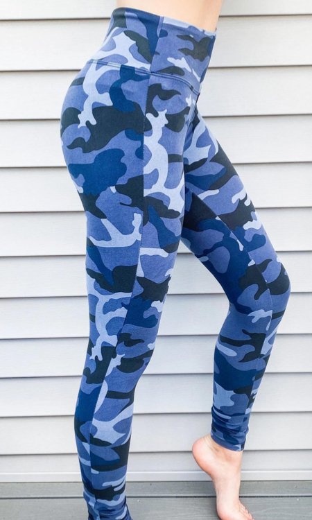 B2B Navy Camo Leggings - the Blushing Ivy Boutique LLC - Bottoms - 