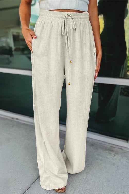 Chai Latte Linen Pants - the Blushing Ivy Boutique LLC - 