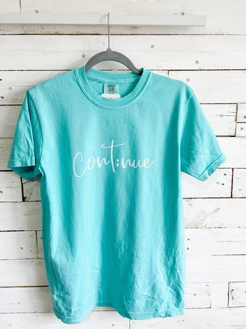 “Cont;nue” - Graphic Tee - the Blushing Ivy Boutique LLC - 