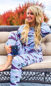 Cuddle With Me Camo Loungewear Set - the Blushing Ivy Boutique LLC - 