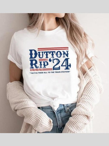 Dutton RIP ‘24 Graphic Long Sleeve - the Blushing Ivy Boutique LLC - Graphic Tee - 