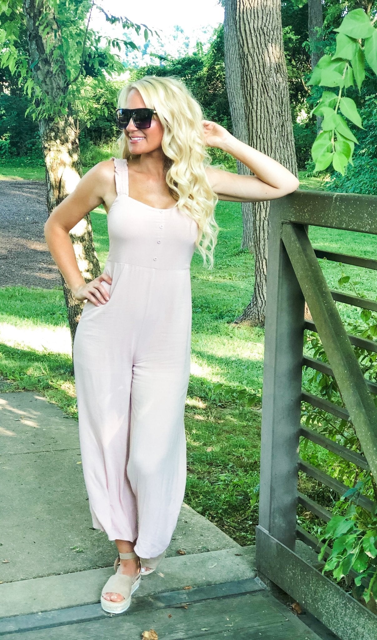 Fashionably Late Jumpsuit - the Blushing Ivy Boutique LLC - Jumpsuit - 