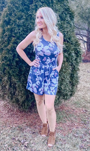 Forever Floral Romper - the Blushing Ivy Boutique LLC - 