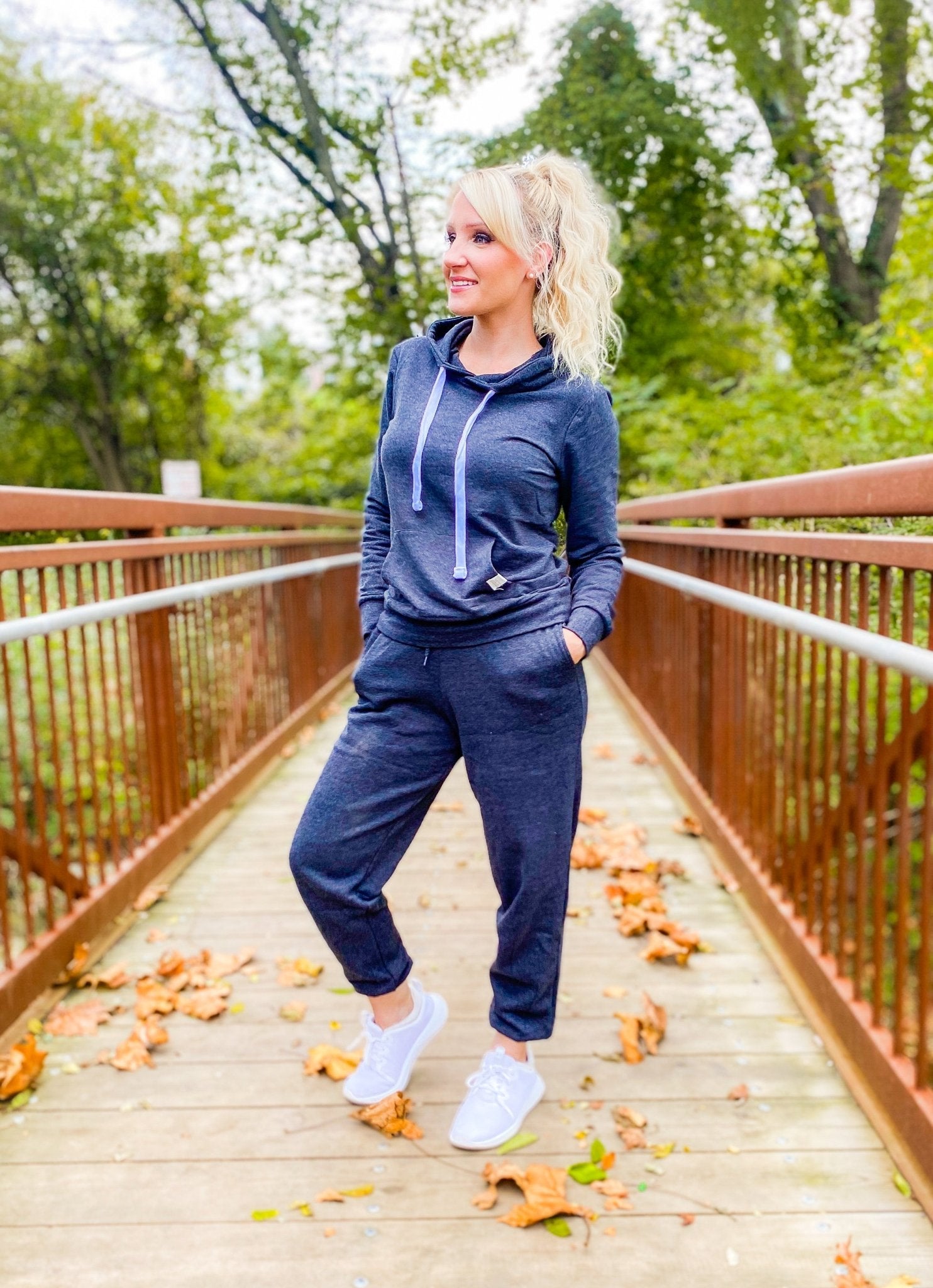 Get it Girl Jogger Set - Charcoal - the Blushing Ivy Boutique LLC - Loungewear Sets - 