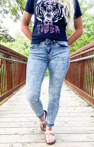 Gossip Girl Acid Wash Jeans - the Blushing Ivy Boutique LLC - Bottoms - 