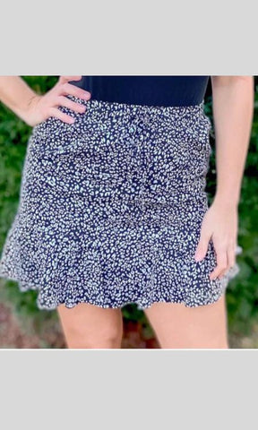 Just Go With It Ruffle Skirt - the Blushing Ivy Boutique LLC - 