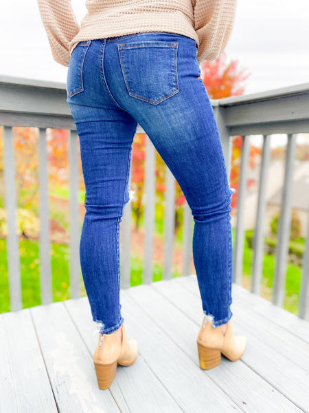 Miami Mid Rise Distressed Kan Cans - the Blushing Ivy Boutique LLC - Bottoms - 