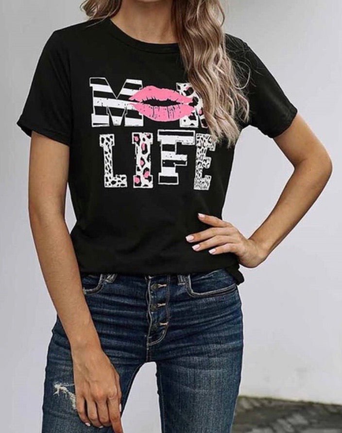 Mom Life Graphic Tee - the Blushing Ivy Boutique LLC - Graphic Tee - 