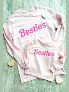 Mommy and Me Besties Long Sleeve - the Blushing Ivy Boutique LLC - Graphic Tee - 