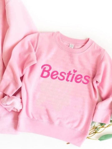 Mommy & Me - “Besties” Toddler Long Sleeve Tee - the Blushing Ivy Boutique LLC - Mommy & Me - 