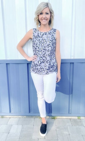 My Kinda Wild Leopard Tank - the Blushing Ivy Boutique LLC - 