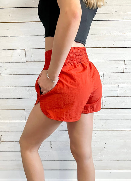 On the Move High Waisted Athletic Shorts - the Blushing Ivy Boutique LLC - 