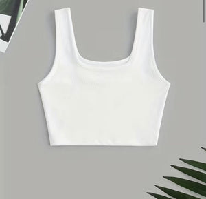 Ribbed Crop Top Tank - the Blushing Ivy Boutique LLC - 