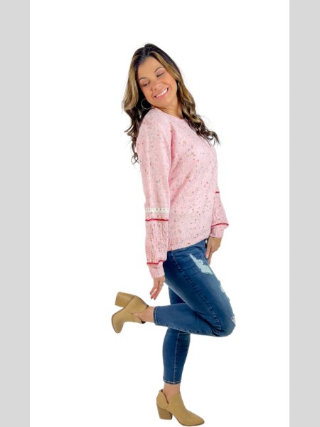 So Merry Confetti Lightweight Sweater - the Blushing Ivy Boutique LLC - 