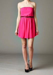 Spring Fling Dress (Fuchsia) - the Blushing Ivy Boutique LLC - Dresses - 