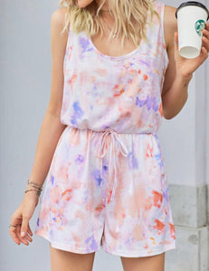 Sun Dazed Tie Dye Romper - the Blushing Ivy Boutique LLC - Rompers - 