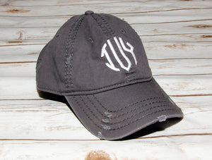 The Blushing Ivy Boutique "IVY" Logo Distressed Hat - the Blushing Ivy Boutique LLC - Merch, Hats - 