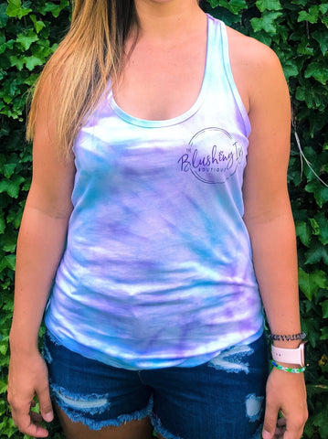 The Blushing Ivy Boutique Logo Racerback Tank - Purple - the Blushing Ivy Boutique LLC - Merch, Tops - 