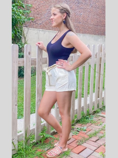 The Mallory High waisted Paperbag Shorts - the Blushing Ivy Boutique LLC - 