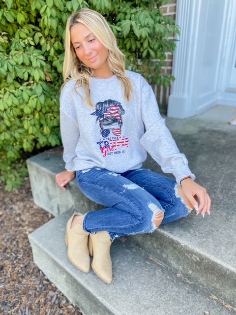 Trump Girl - Graphic Sweater - the Blushing Ivy Boutique LLC - Graphic Tee - 