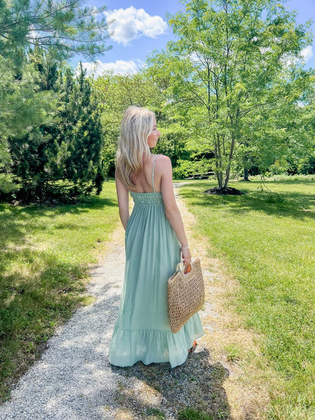 Wanderlust Woven Maxi Dress - the Blushing Ivy Boutique LLC - 