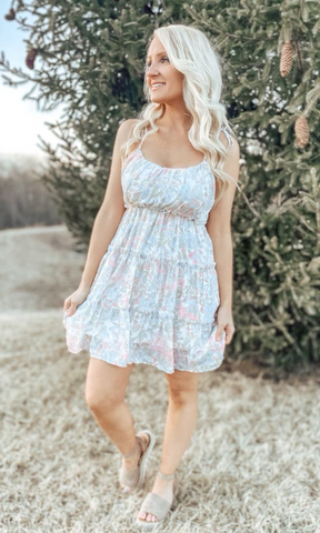 Isn’t She Lovely Tiered Babydoll Dress