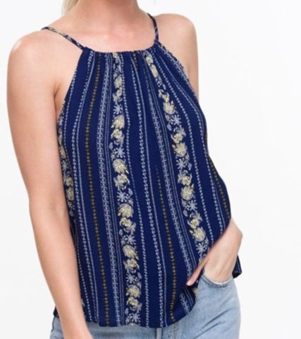 Navy Baby Silhouette Top