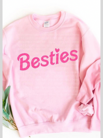 Mommy & Me - “Besties” Adult Graphic Long Sleeve