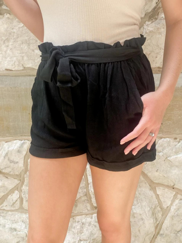The Mallory High waisted Paperbag Shorts